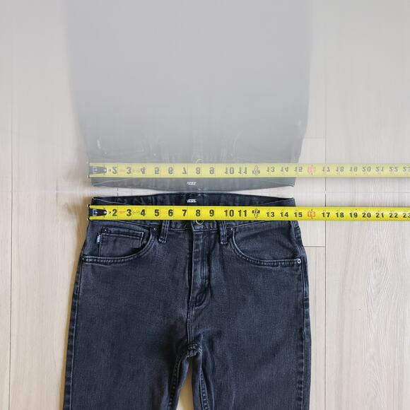 Vans V16 Jeans Mens 30x32 Black Slim Fit Mid Rise Skateboarding Denim Pants - Picture 6 of 9